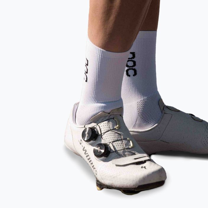 Cyklistické ponožky POC Soleus Lite Mid hydrogen white 4