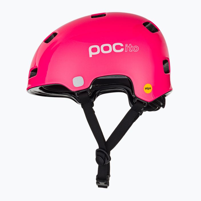 Dětská cyklistická přilba POC Pocito Crane MIPS fluorescenční růžová 5