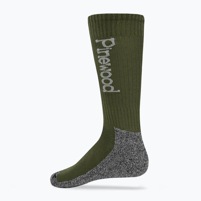 Pinewood Coolmax Medium trekingové ponožky 2 páry zelené 2