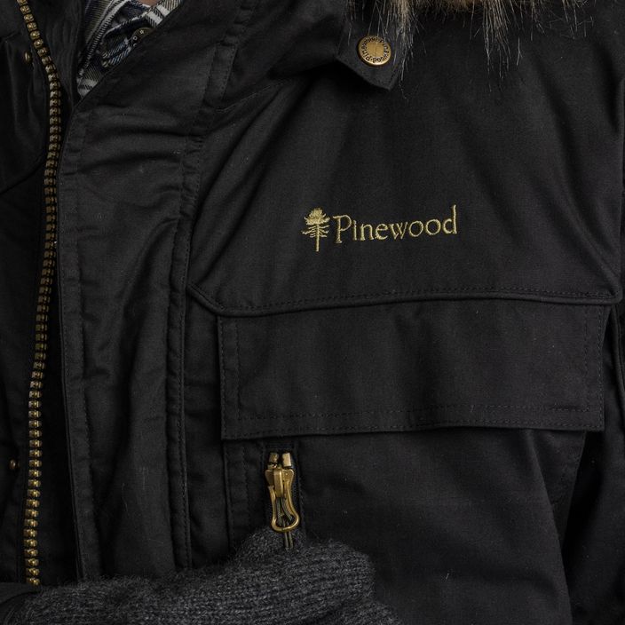 Pánská zimní bunda Pinewood Finnveden Parka černá 4