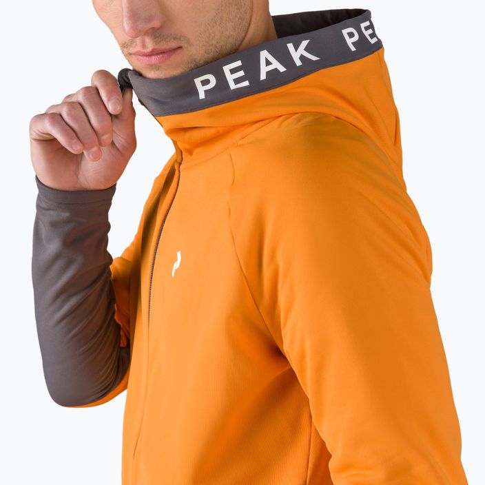 Pánská treková mikina Peak Performance Rider Zip Hood oranžová G77244100 4
