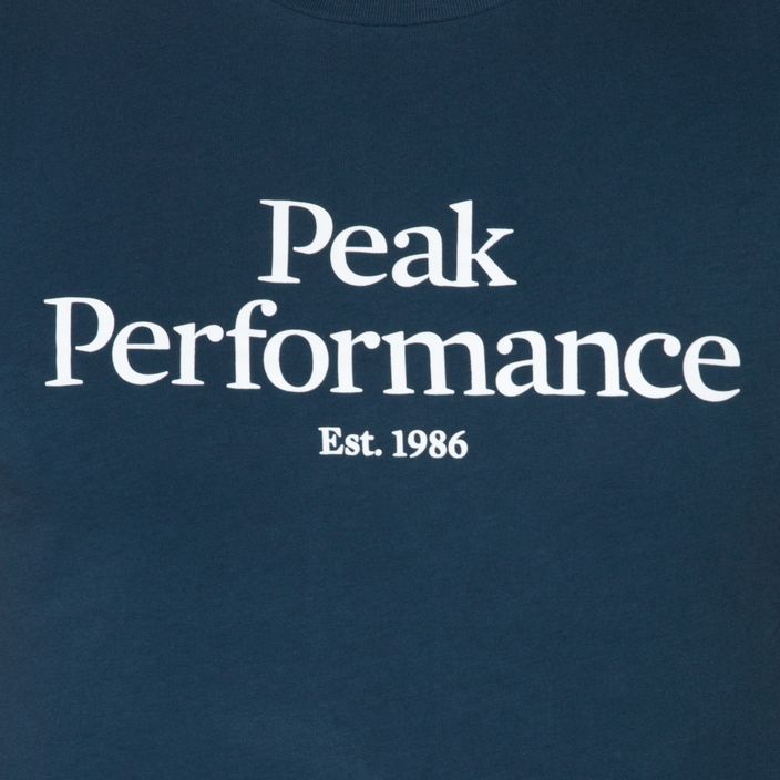 Pánské trekingové tričko Peak Performance Original Tee tmavě modré G77266180 4