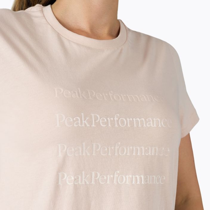 Dámské trekingové tričko Peak Performance Ground Tee růžové G77286130 4