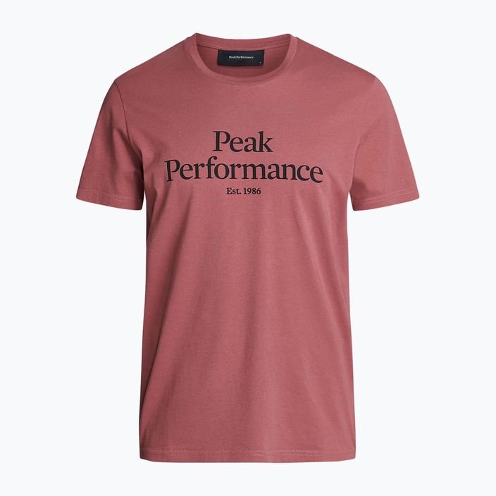 Pánské trekingové tričko Peak Performance Original Tee hnědé G77266240 5