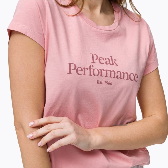 Dámské trekingové tričko Peak Performance Original Tee růžové G77280040 4