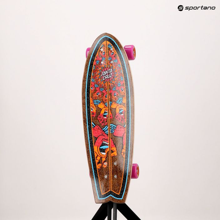 Cruiser skateboard Santa Cruz Cruzer Mandala Hand Shark 8.8 brown 124573 11