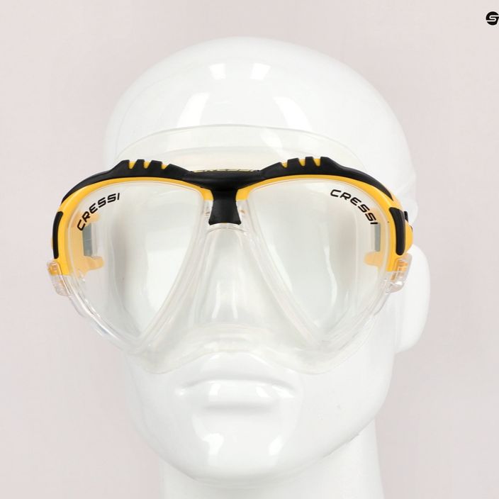 Potápěčská maska Cressi Matrix žlutá DS301010 7
