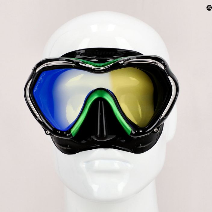 Potápěčská maska TUSA Paragon S Mask zelená M-1007 7