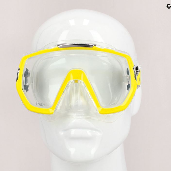 Potápěčská maska TUSA Freedom Elite žlutá M-1003 7