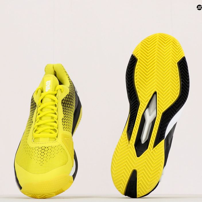Tenisové boty pánské Wilson Rush Pro 4.0 Clay černo-žluté WRS329450 9