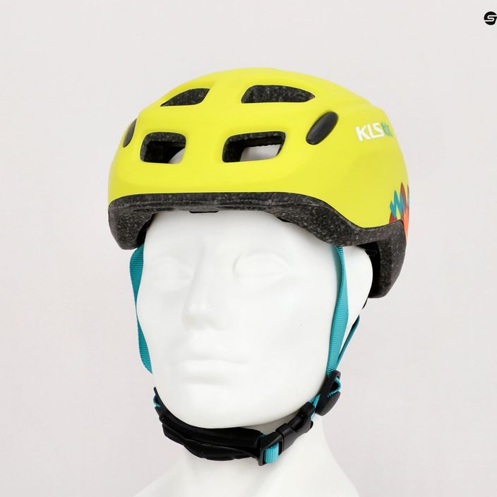 Dětská cyklistická helma Kellys žlutá ZIGZAG 022 9