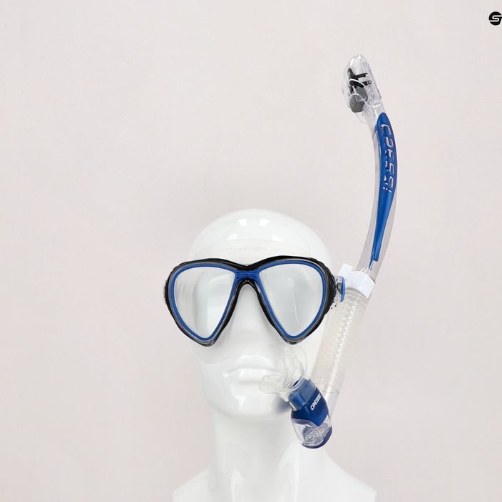 Cressi šnorchlovací set Quantum maska + Itaca Ultra Dry šnorchl čirá modrá DM400020 5