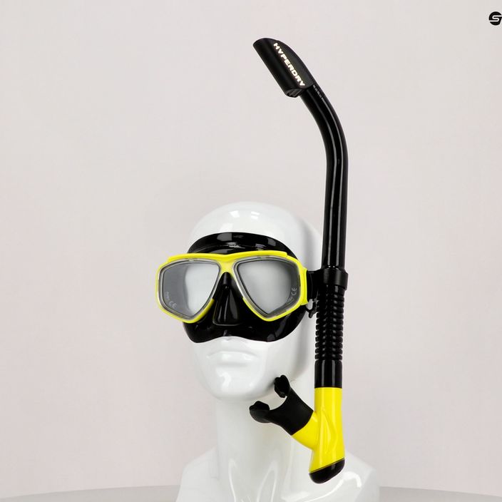 Potápěčská sada TUSA Maska + šnorchl černá/žlutá UC-7519P 3