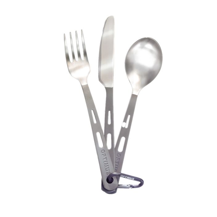 Příbory Optimus Titanium 3-Piece Cutlery Set stříbrné 8016286 2
