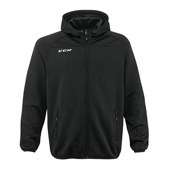 Pánská mikina CCM Locker Room Full Zip SR black 2