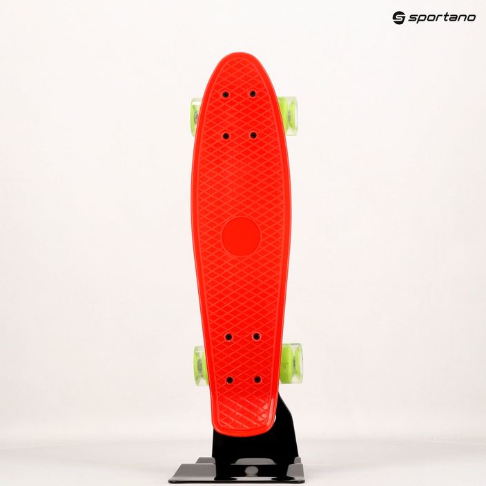 Klasický dětský skateboard LED Mechanics červený PW-506 9