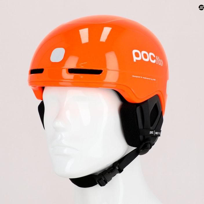 Dětské lyžařské helmy POC POCito Obex MIPS fluorescent orange 9