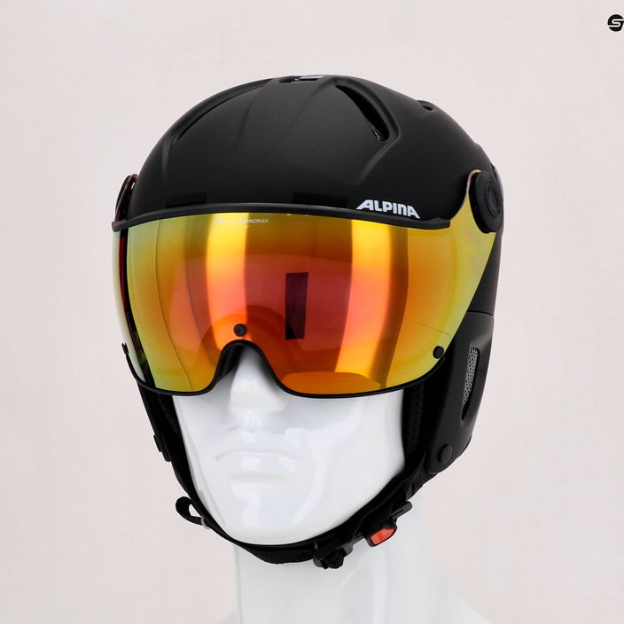 Lyžařská helma Alpina Attelas Visor QVM black matte 5