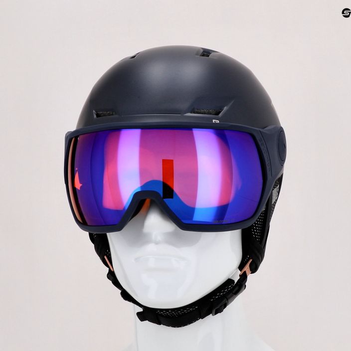 Dámská lyžařská helma Salomon Icon Lt Visor tmavě modrá L41199800 9