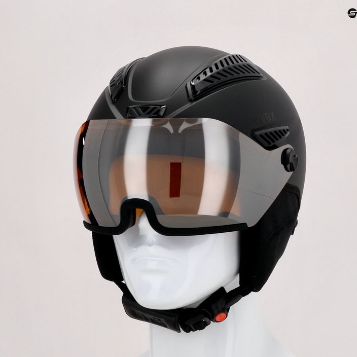 Dámská lyžařská helma UVEX Hlmt 600 visor černá 56/6/236/20 9