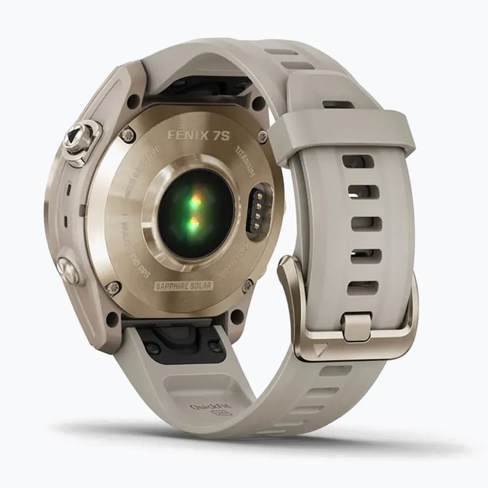 Sportovní hodinky Garmin Fenix 7S Sapphire Solar Hrm Elevate Ox zlaté 010-02539-21 6
