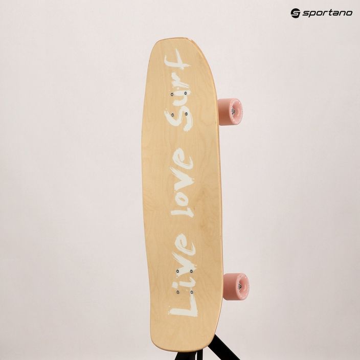Surfskate skateboard Fish Skateboards Wave beige SURF-WAV-SIL-PIN 9