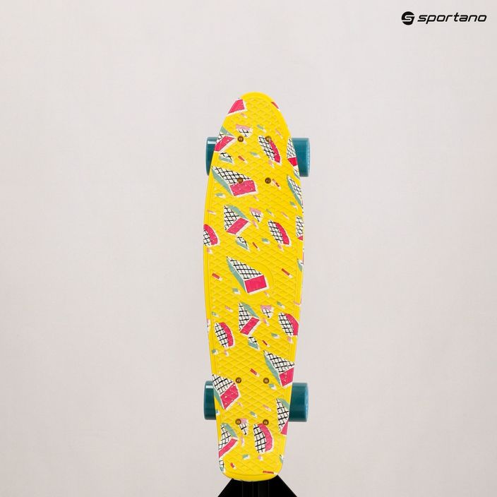 Fish Skateboards Print Memphis yellow FS-FB-MEM-SIL-SGRE skateboard 13