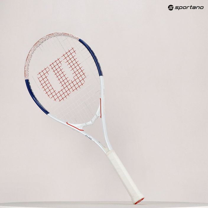 Tenisová raketa Wilson Roland Garros Elite bílo-modrá WR086110U 11