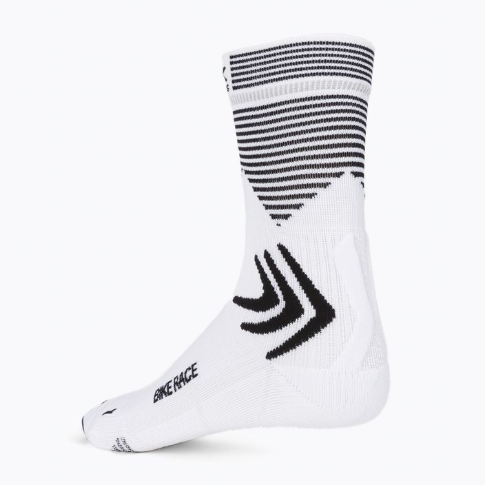X-Socks Bike Race white/black BS05S19U-W003 cyklistické ponožky 2
