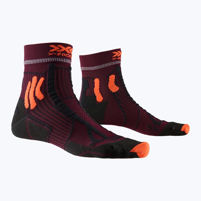 Pánské trailové ponožky X-Socks Trail Run Energy vínovo-oranžové RS13S19U-O003 6