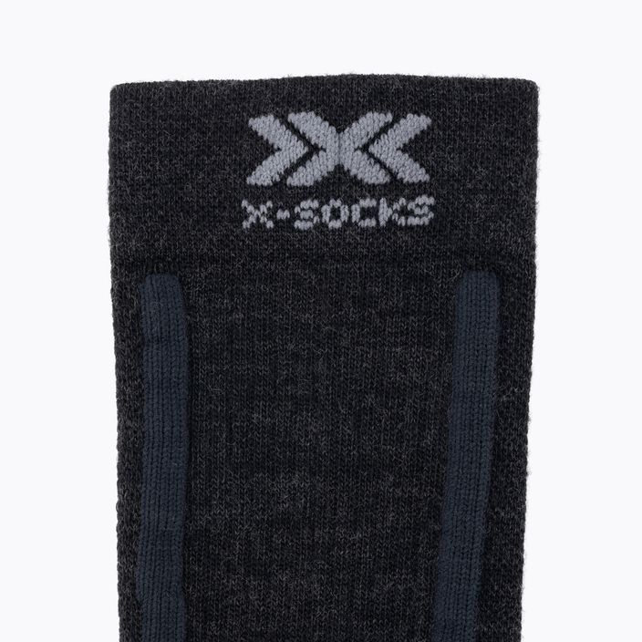 X-Socks Trek Expedition opal black/dolomite grey melange trekové ponožky 4