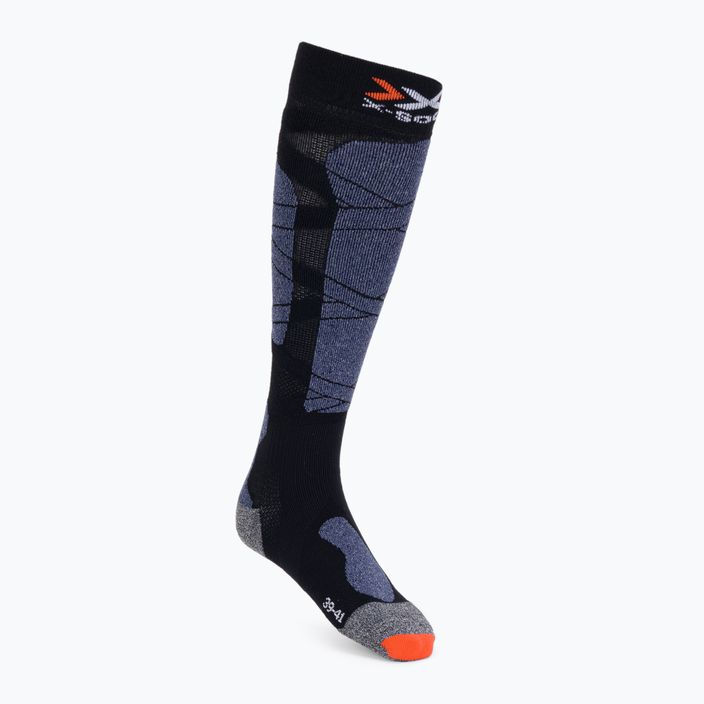 Lyžařské ponožky X-Socks Carve Silver 4.0 black-grey XSSS47W19U