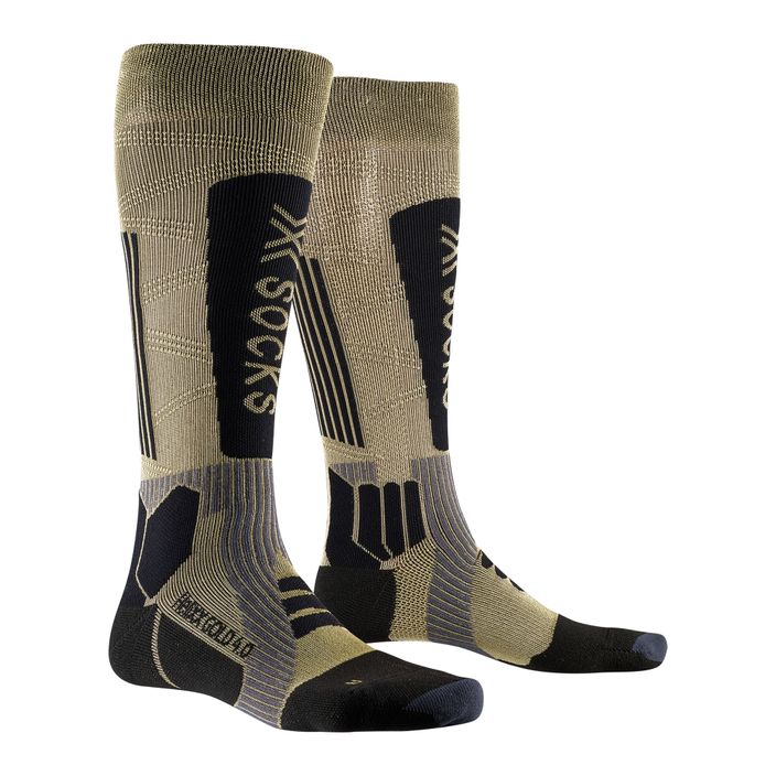 X-Socks Helixx Gold 4.0 lyžařské ponožky zlaté/černé 2