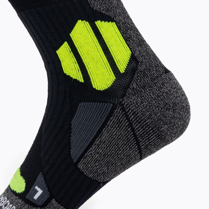 Snowboardové ponožky X-Socks Snowboard 4.0 black/grey/phyton yellow 3