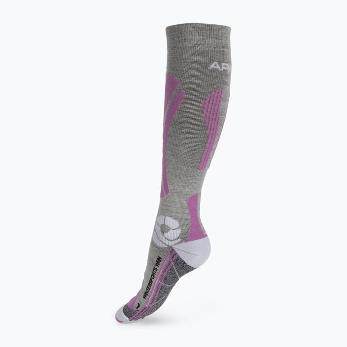 Dámské lyžařské ponožky X-Socks Apani Wintersports šedé APWS03W20W 2
