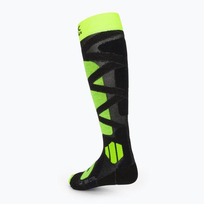 Lyžařské ponožky X-Socks Ski Control 4.0 černo-zelené XSSSKCW19U 2