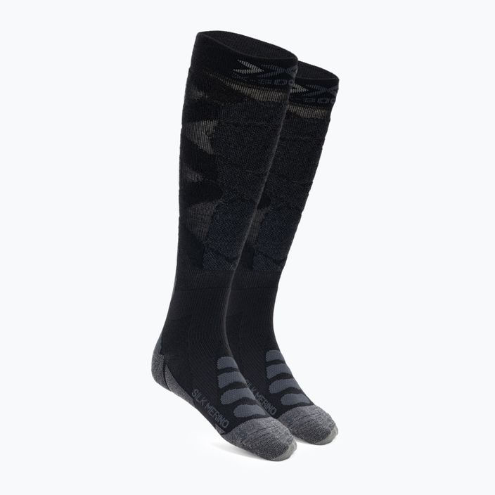 X-Socks Ski Silk Merino 4.0 black/dark grey melange ponožky