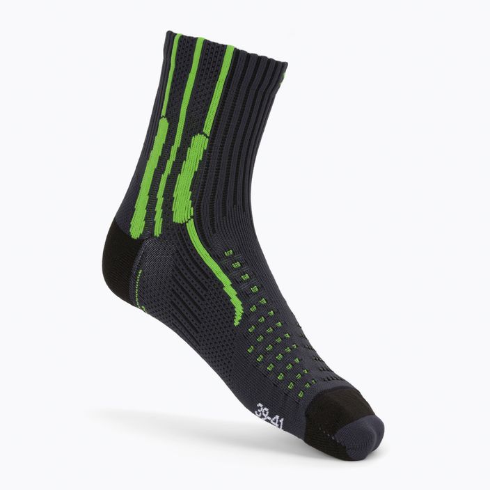 Trekingové ponožky X-Socks Xbs. Effektor Running Grey-Green EF-RS01S21U-G086