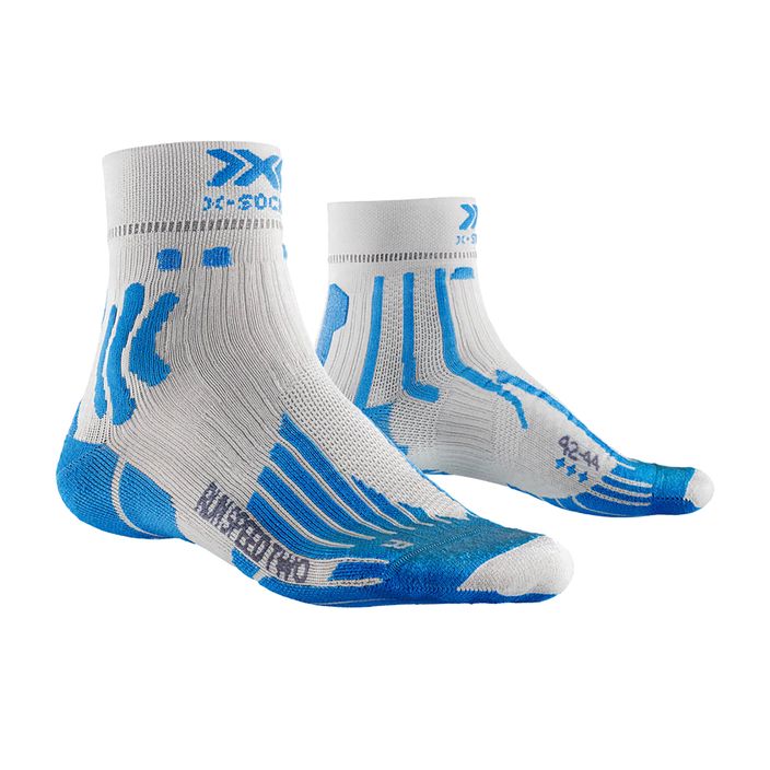 Pánské běžecké ponožky X-Socks Run Speed Two 4.0 pearl grey/invent blue 2