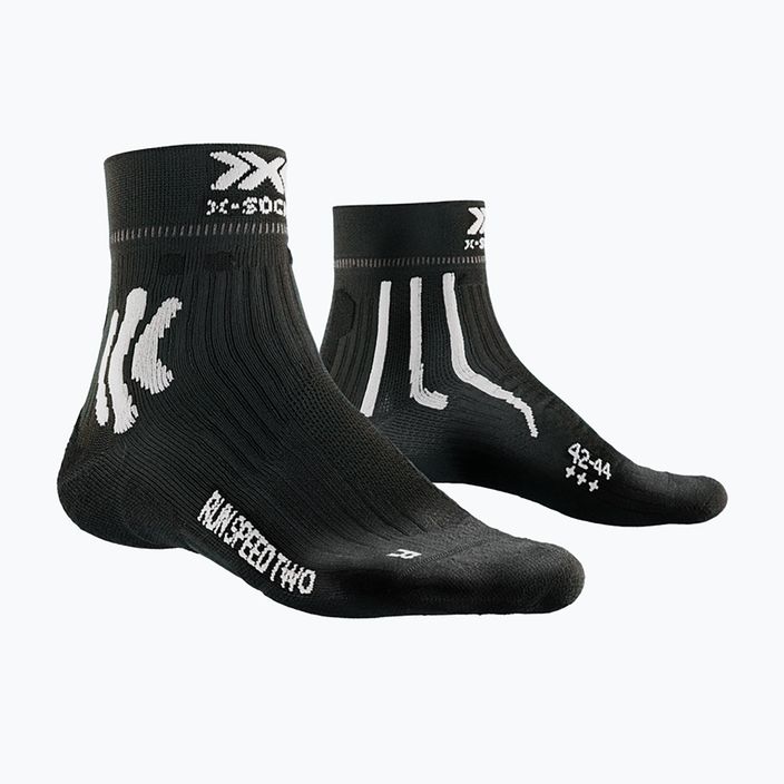 Pánské běžecké ponožky X-Socks Run Speed Two 4.0 opal black/arctic white 5