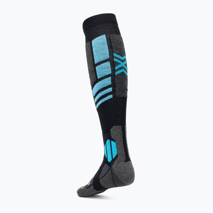 Snowboardové ponožky X-Socks Snowboard 4.0 black/grey/teal blue 2