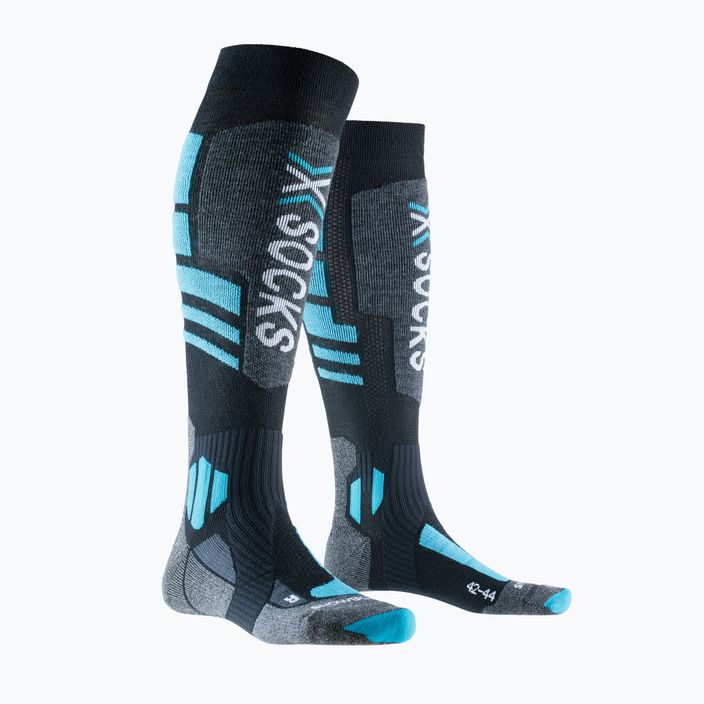 Snowboardové ponožky X-Socks Snowboard 4.0 black/grey/teal blue 4