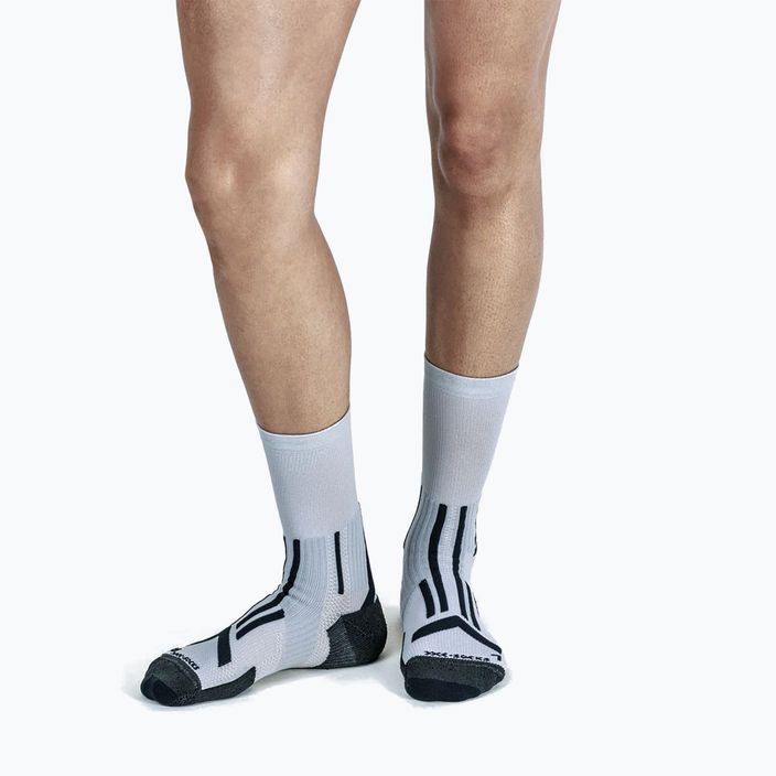 Pánské běžecké ponožky X-Socks Trailrun Perform Crew pearl grey/charcoal 2
