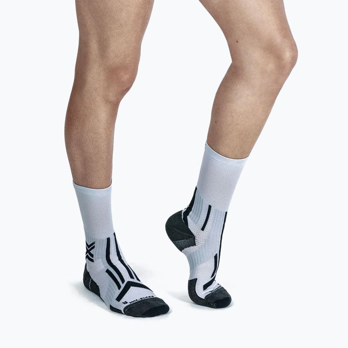 Pánské běžecké ponožky X-Socks Trailrun Perform Crew pearl grey/charcoal 3