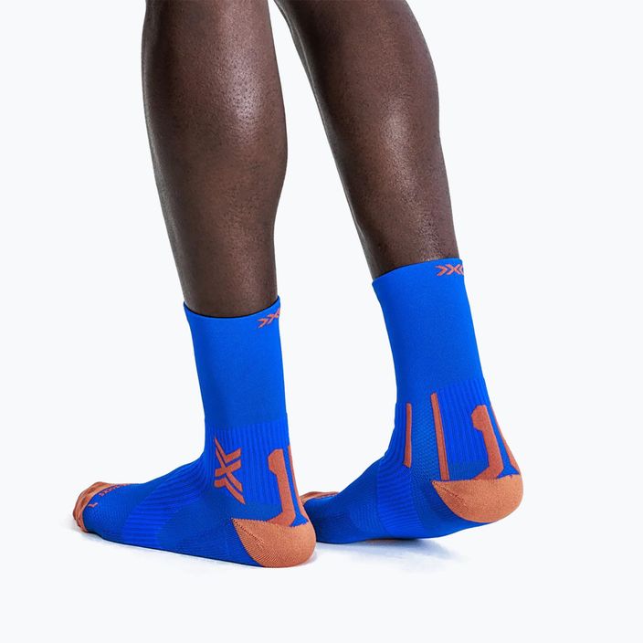 Pánské běžecké ponožky X-Socks Run Perform Crew twyce blue/orange 3