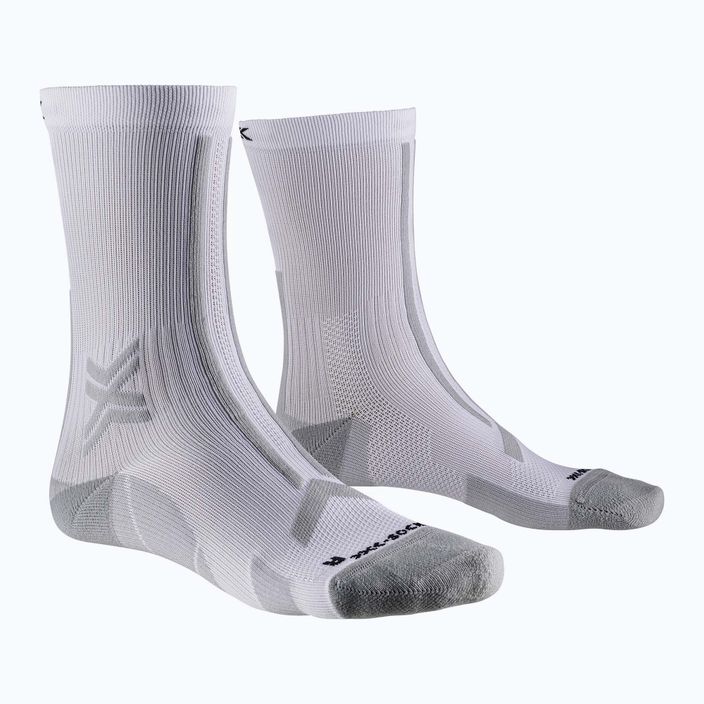 Pánské běžecké ponožky X-Socks Trailrun Discover Crew arctic white/pearl grey