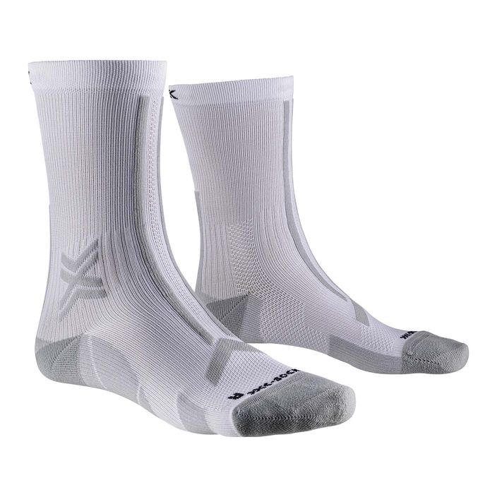 Pánské běžecké ponožky X-Socks Trailrun Discover Crew arctic white/pearl grey 2