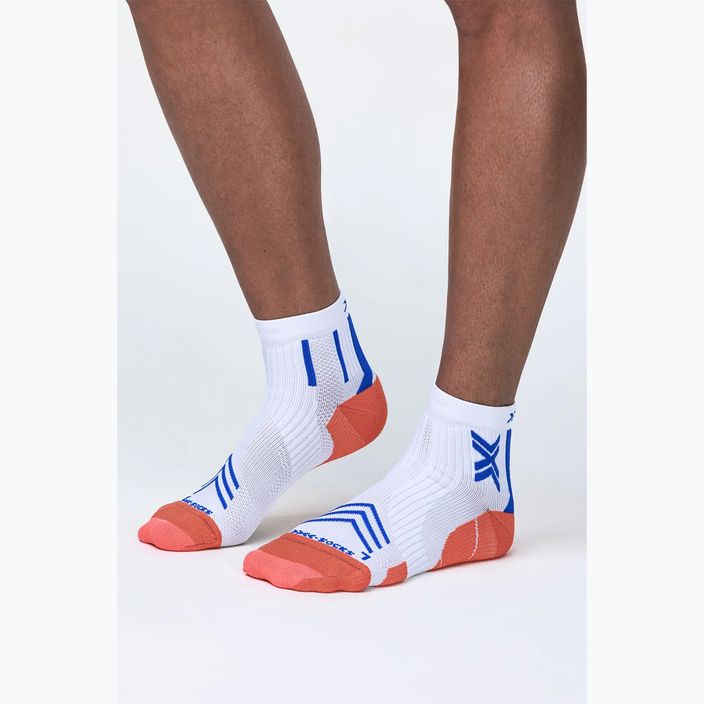 Pánské běžecké ponožky X-Socks Run Expert Ankle white/orange/twyce blue 2