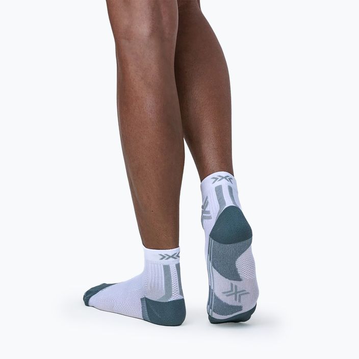 Dámské běžecké ponožky X-Socks Run Discover Ankle arctic white/pearl grey 4