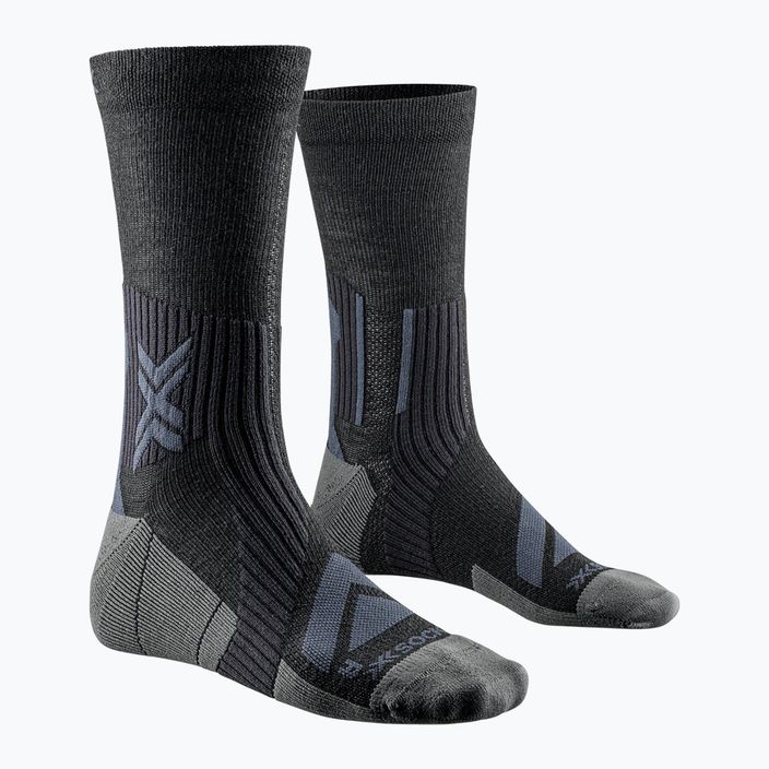 Cyklistické ponožky X-Socks Bike Expert Merino Crew black/charcoal